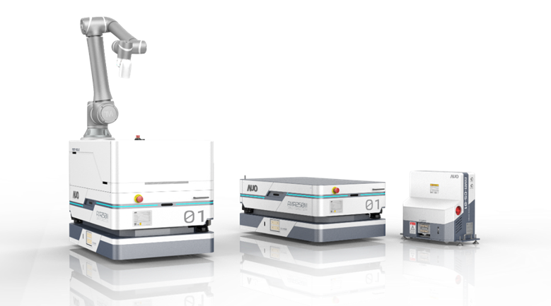 BBIN宝盈數位開發的自主式移動機器人（AMR250M），搭配全向輪並結合AI演算法、2D LiDAR、3D攝影機等技術，協助客戶實現產線全自動化